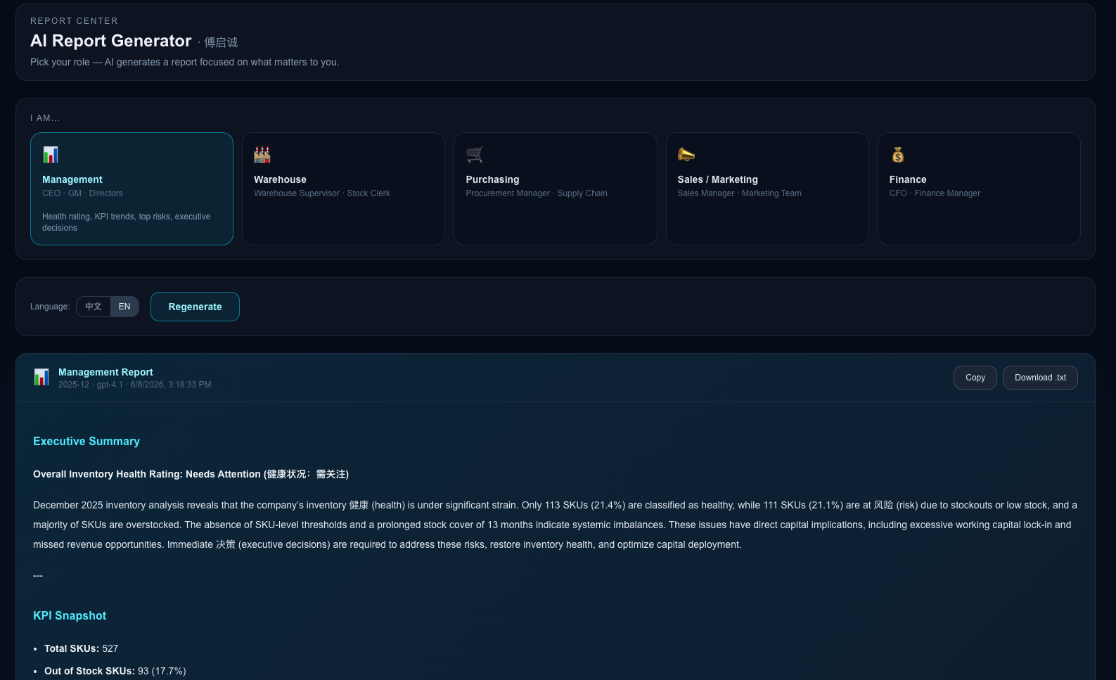 AI Report Generator